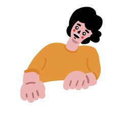 Fototapeta premium smile boy, sad boy, happy boy, kids emotion, kids expression