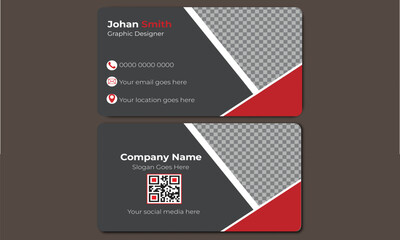 creative modern name card and business card.