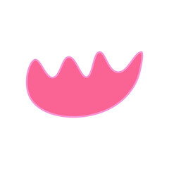 Pink abstract organic shapes. Minimalist geometric elements. Trendy modern graphic element vector Illustrator