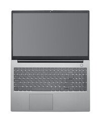 Laptop on white background