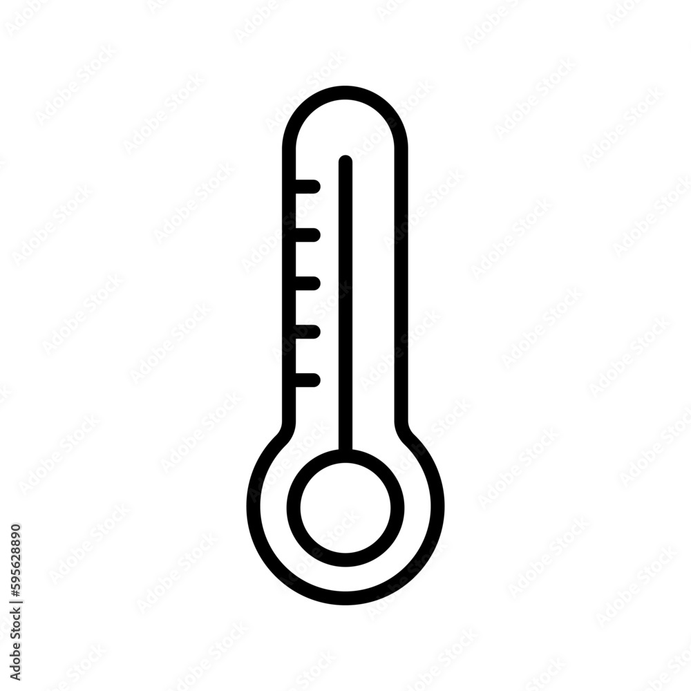 Poster sauna termometer outline vector icon isolated on white background. sauna termometer line icon for we