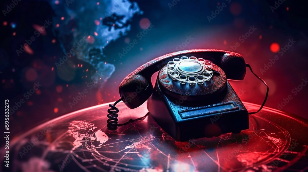 Poster global world network and telecommunication on earth. communication technology for internet business.
