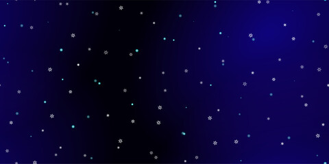 Falling Snowflakes seamless pattern flying snow