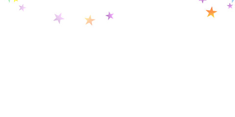 Rainbow Festive Confetti. Carnival Star Falling.