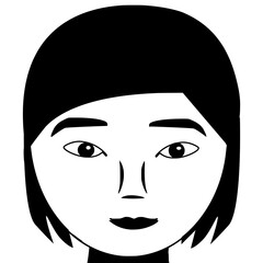 black and white portrait of a child