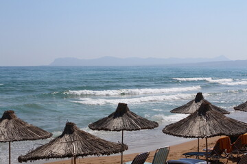 umbrellas on the beach