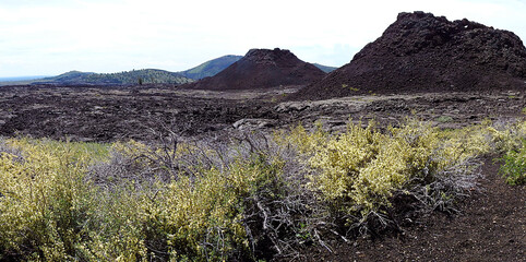Crater of the Moon volcano near Idaho Falls in Idaho, USA