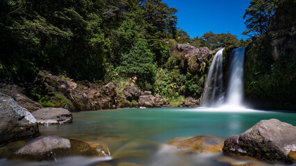 Fototapeta na wymiar Tawhai Falls or Gollums Pool in New Zealand 