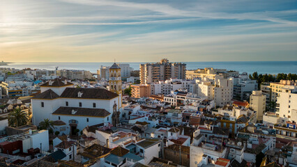 Fototapeta premium vista del casco antiguo del municipio de Marbella, Andalucía