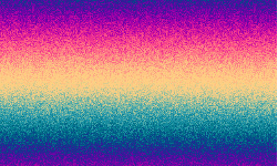 Pattern of a random small dots. Noise gradient background. Horizontal vector image