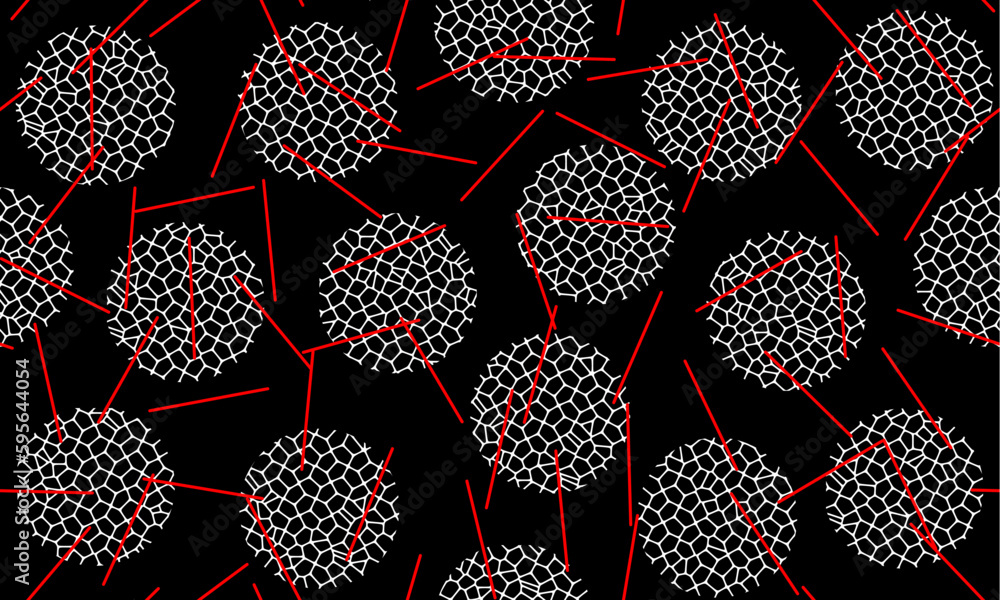 Aufkleber Abstract seamless geometric pattern. Horizontal vector image.