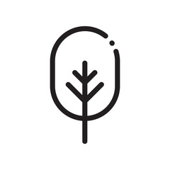 Tree vector line icon. Tree flat sign design. Tree symbol isolated pictogram. UX UI linear icon outline sign