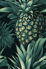 A wallpaper of pineapple