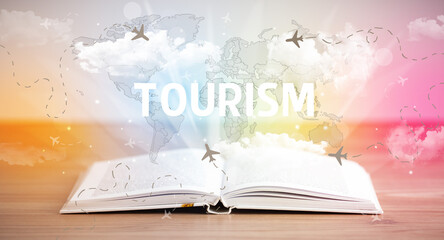 open book, vacation concept concept