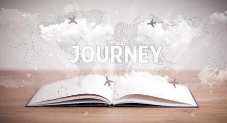 open book, vacation concept concept