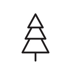 Tree vector line icon. Tree flat sign design. Tree symbol isolated pictogram. UX UI linear icon outline sign