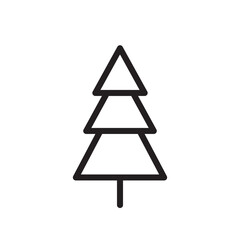 Tree vector line icon. Tree flat sign design. Tree symbol isolated pictogram. UX UI linear icon outline sign