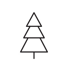 Tree vector line icon. Tree flat sign design. Tree symbol isolated pictogram. UX UI linear icon outline sign