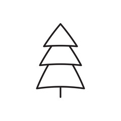 Obraz premium Tree vector line icon. Tree flat sign design. Tree symbol isolated pictogram. UX UI linear icon outline sign