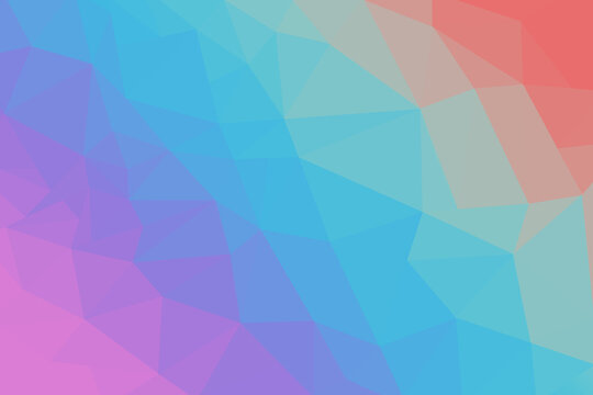 Abstract Rainbow Prismatic Low Polygon Background