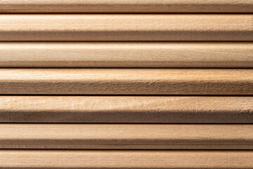 Wooden pencils texture background. Top view.