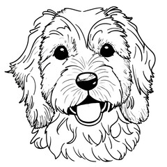 Engage Kids with Cute and Playful Cartoon Dog Coloring Page: Perfect for Pet Lovers and Coloring Enthusiasts