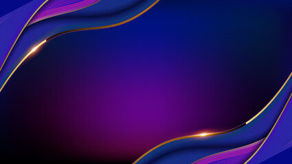 Dark Blue Golden Royal Awards Graphics Background Lines Circle Round Ring Elegant Shine Modern Blended Template  Luxury Premium Corporate Abstract Design Template Banner Certificate Dynamic Shape