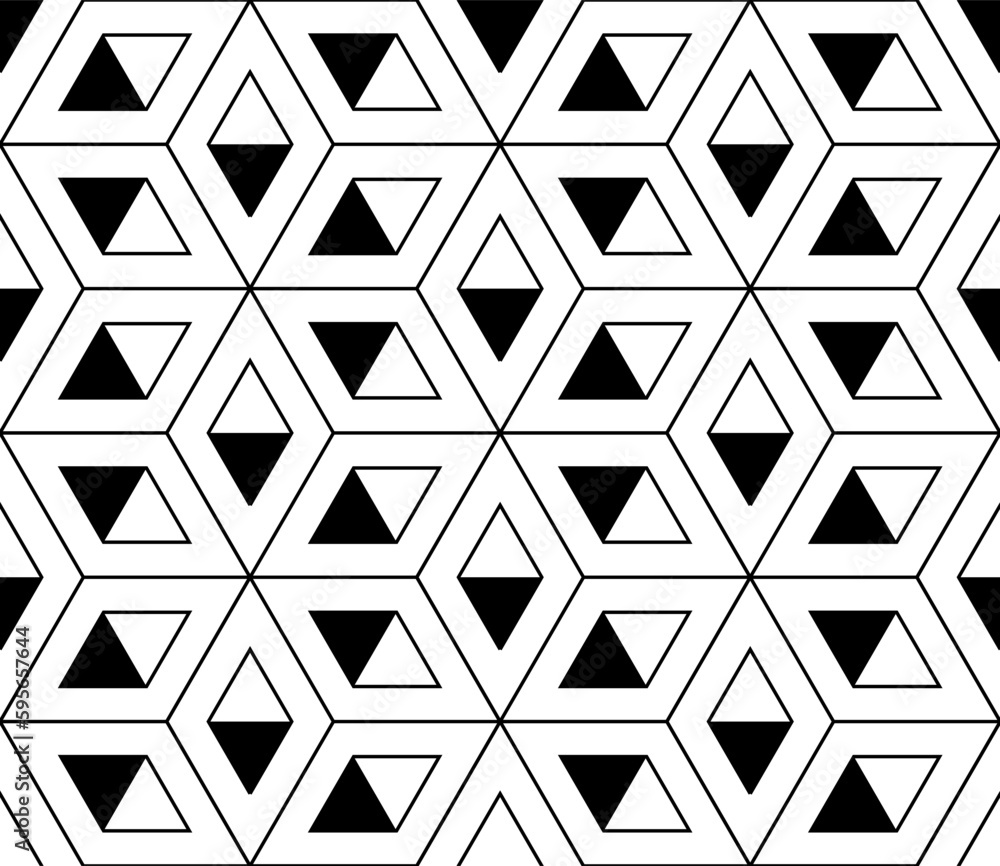 Wall mural vector seamless geometric pattern.linear pattern. wallpapers for your design. vector illustration.