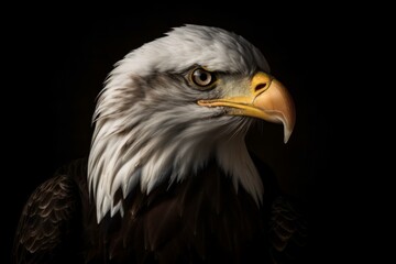 Bald eagle, Haliaeetus leucocephalus. The official national symbol of the United States. AI generated, human enhanced