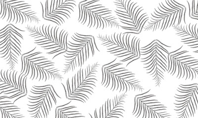 Tropical pattern with beautiful black  twigs and leaves. 