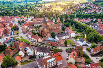 Wissembourg (Weißenburg) town in Alsace area, France. Historic Center of Wissembourg, Alsace,...