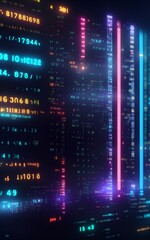 background graphic elements binary language