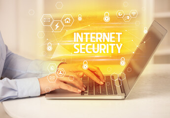 internet security and data protection concept