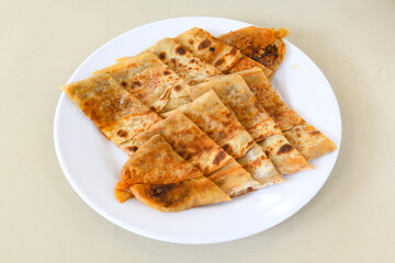 Kiymali pide. Turkish pide with minced meat. Turkish pizza mince pita Pide on white background. Etli ekmek. Kusbasi kasarli pide.