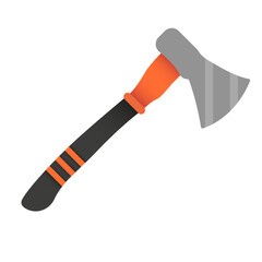 Ax vector. Fire ax. Ax modern premium vector icon. Logging equipment. An ax chopping tool.
