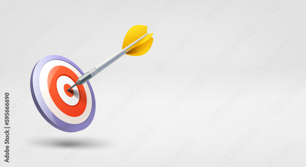 Poster business chart concept. 3d vector banner with copy space
