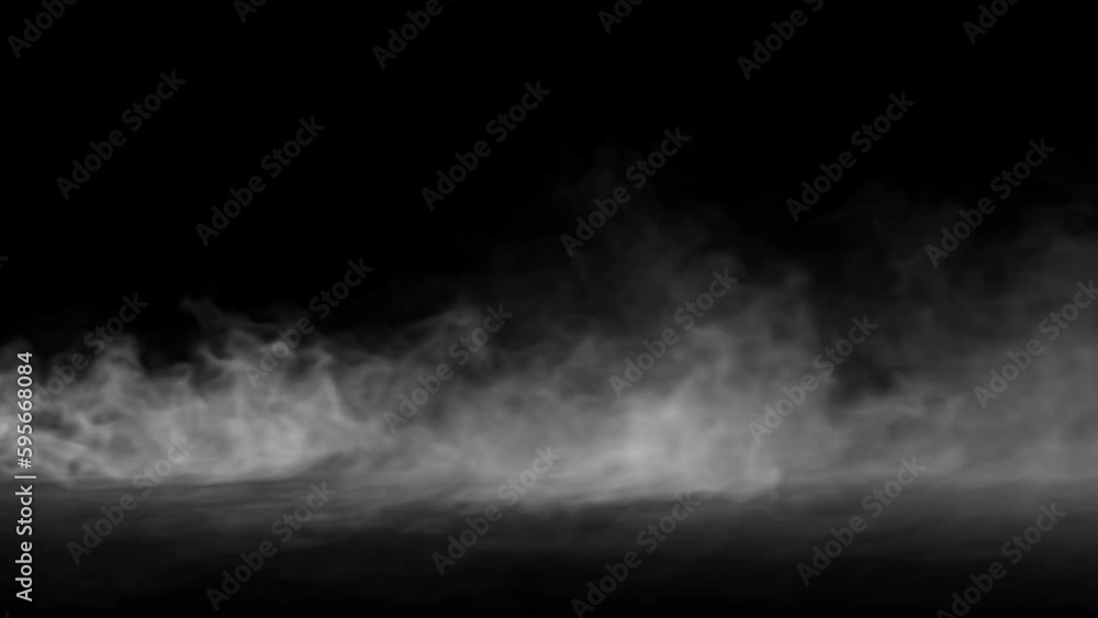 Poster white smoke motion background. realistic stream of steam simulation. a light fog flowing in 3d space