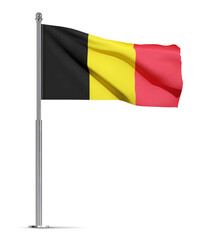Belgium flag isolated on white background. EPS10 vector