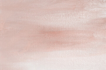 Art Oil and acrylic smear painting blot canvas wall. Abstract nacre beige pink color stain brushstroke texture background.