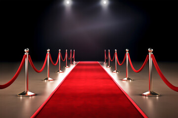A vip red carpet hollywood style generative ai 