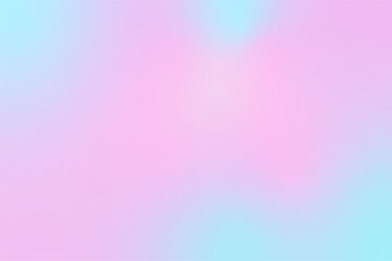 Abstract Blurred background with pink blue cyan colored gradient. Vector Illustration. Fluid pastel design, Smooth transitions. Translucent Soft backdrop with liquid colors. Free Space for design.