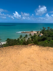 Sea view from The top of a hill