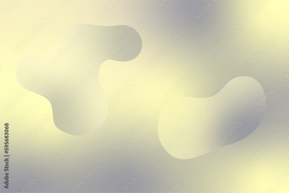 Poster abstract blurred background with yellow gray grey colored gradient. vector illustration. fluid paste