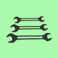 Wrench vector illustration Workshop tool