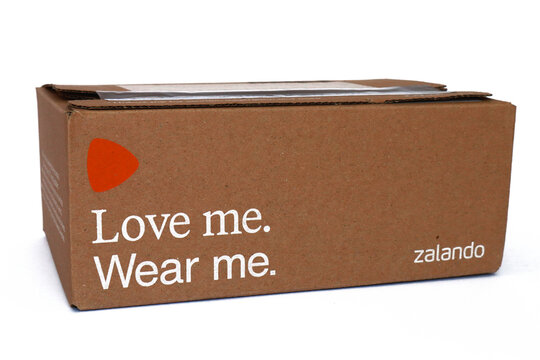 Package of ZALANDO. Zalando is an e-commerce retailer of fashion and beauty items active across Europe