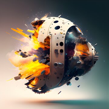 Spacecraft Explosion