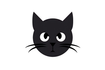 Fototapeta na wymiar black cat face
