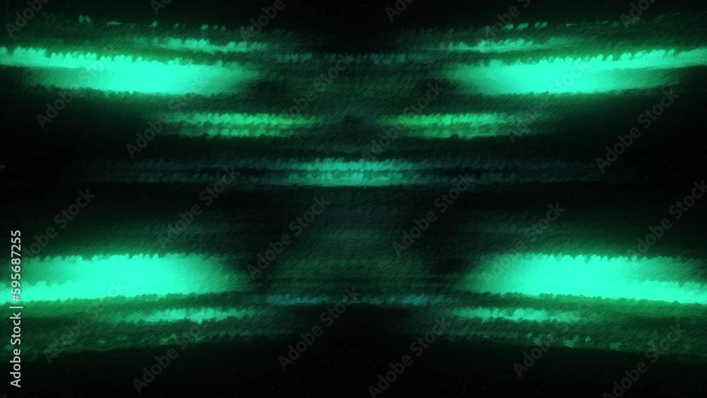 Poster background with electric flashes of light spots in cyber space. motion. background of emerging and f