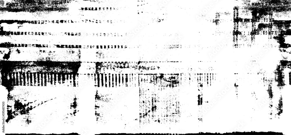 Poster monochrome texture composed of irregular graphic elements. distressed uneven grunge background. abst