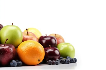 Naklejka na ściany i meble colorful assortment of fresh fruits arranged in a vibrant pile. Generative AI